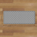 GelPro Anti-Fatigue Designer Comfort Kitchen Floor Mat, 20x48, Trellis Grey Stain Resistant Surface with 3/4” Thick Ergo-Foam Core for Health and Wellness