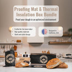Cozy Bread® Proofing Mat & Thermal Insulation Box Bundle (10" x 21") | The Best Bread Proofer | Proof Dough, Grow Sourdough Starter, Ferment Yogurt