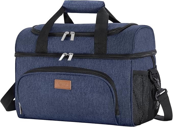 Lifewit Insulated Cooler Bag, 32/48 Can Large Leakproof Beach Cooler, Lightweight Portable Double Layer Soft-Sided Travel Ice Chest for Camping, Kayaking, Road Trips, Grocery Shopping