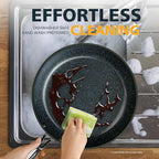 Nuwave 3-Piece 8”, 10”, 12” Forged Lightweight Frying Pan Set, G10 Healthy Duralon Blue Ceramic Ultra Non-Stick, Ergonomic Stay-Cool Handles, Induction-Ready & Works on All Cooktops