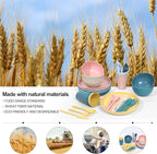 Wheat Straw Dinnerware Sets -DAPIPIK 36 Piece Unbreakable Dinnerware Sets for 6, Wheat Straw Plates and Bowls Set, Lightweight Camping Plates Cups and Bowls Set.Dishwasher Microwave Safe Dinnerware