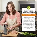 Spring Chef Professional Large Parmesan Cheese Grater, Stainless Steel Metal Box Grater with Handle, 4 Sided Handheld Kitchen Food Shredder for Cheese, Carrot, Veggie, Ginger, Potato - Dishwasher Safe