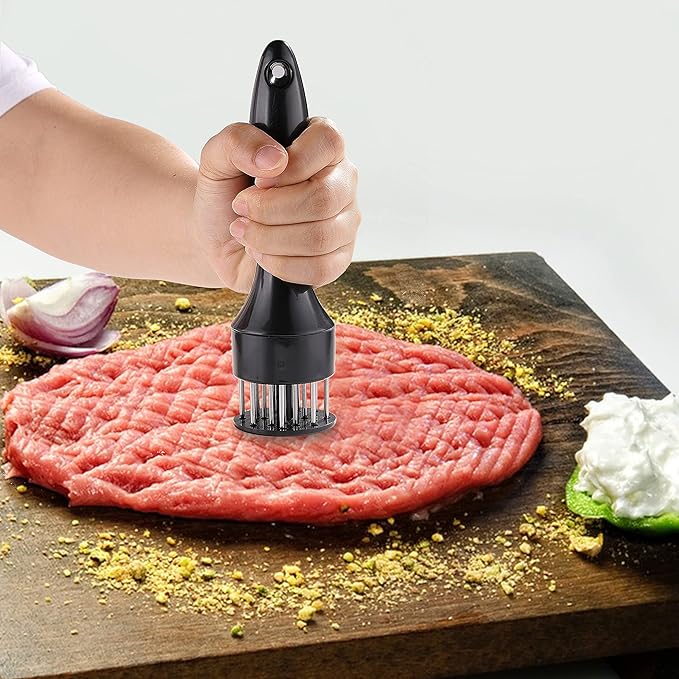 Meat Tenderizer, OLULU Stainless Steel Needle Ultra Sharp 20 Blades Meat Tenderizer Tool for tenderizing Chicken, Beef, Steak, Veal and Pork