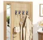 Adhesive Wall Hooks for Towels Coats - Stick On Hooks Hanging Heavy Duty (13lb), Metal Hook for Door, Bathroom, Dorm, Closet - Hanger for Purse, Bag, Robe,Backpack - No Damage to Wall - Black 6 Pack