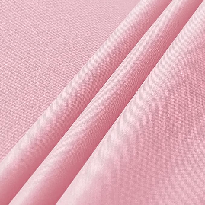 sancua 2 Pack Pink Tablecloth 60 x 102 Inch, Rectangle Table Cloth for 6 Feet Tables - Stain and Wrinkle Resistant Washable Polyester Table Cover for Dining Tables, Buffet Parties and Camping