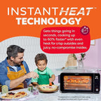Instant Pot 6-Slice InstantHeat 10-in-1 Air Fryer Toaster Oven, Air Fry, Roast, Bake, Sear Crisp, Toast, Bagel, Broil, Dehydrate, Reheat, and Make Pizza