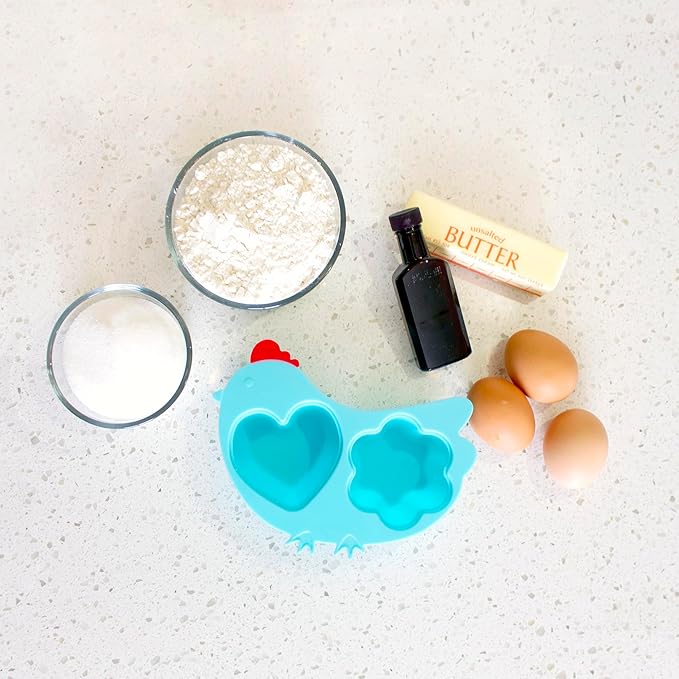 Innobaby Din Din Smart Silicone Chicken Steamer with Lid for Children, Blue (SIL-CKS01)