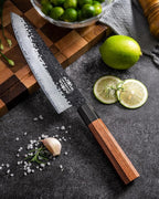 Personalized Gifts for Men Engraved Custom Japanese Knife, Hand Forged High Carbon Steel Chef Knife With Rosewood Handle, The Practical Birthday Gift for Your Loved Ones (Sandalwood Gift Box)
