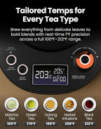 Vianté Electric Gooseneck Kettle with Precise Temperature Control. Pour Over Coffee & Tea Kettle. Boil-Dry Protection & Keep Warm Function. Stainless Steel, BPA-Free. Includes V60#2 Filters. 0.8L