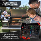 Levain & Co Meat Smoking Magnet Horizontal & BBQ Smoker Guide - Smoker & Pellet Grill Accessories - Wood, Time, & Temp - Grill Accessories for Outdoor Grill - BBQ Smoker Accessories - Grilling Gifts