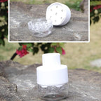 PCTC Cherry Pitter Tool - Pit Remover for Cherries, Multi-Functional Fruit & Vegetable Tool, Quick Release Remove 7 Cherry Pits at Once, Kitchen Gadget for Easy Prep (White)