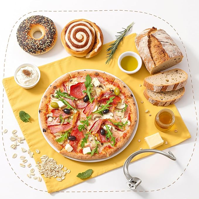 GVODE Stainless Steel Spiral Dough Hook for Kitchenaid Stand Mixer, Bread Hook Fits Kitchenaid 5Plus & 6QT Bowl-Lift Stand Mixers, Dishwasher Safe, Not Fit for KitchenAid TILT-HEAD Mixer