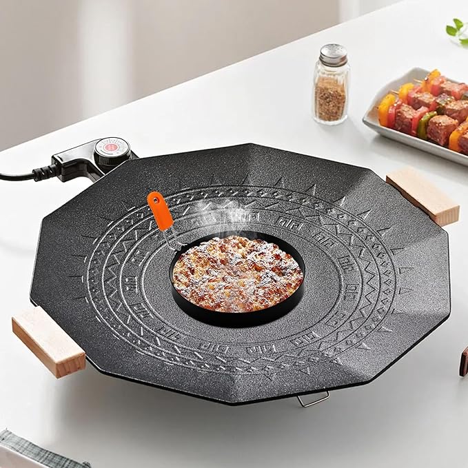 6 Pack Different Sized Egg Ring Set, Stainless Steel Round Egg Shaper with Silicone Handle & 1 Brush, Nonstick Egg Circles for Baking Pancake Griddle Muffin Omelette Cooking Frying (Black, Orange)