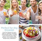 100Pcs Bow Cocktail Picks Party Toothpicks Blue Plastic Fruit Skewers Christmas Bow Drink Stirrers Cupcake Toppers Fancy Toothpick for Appetizers Drinks Wedding Coquette Birthday Bow Party Decor