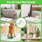 Large Stone Dish Drying Mat for Kitchen Counter, Quick Dry Stone Bath Mats for Bathroom, Foldable Ultra Absorbent Diatomaceous Earth Mat for Dishes Bottles Cups, Match Any Countertop, 23.23'' x 15.4''