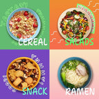 Wheat Straw Bowls, 26 OZ Cereal Bowls Set of 6, Unbreakable Salad and Soup Bowls for Kitchen, Microwave & Dishwasher Safe Bowl Set, Plastic Camping Bowl - Multi