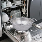 Colander Stainless Steel Set(5-Quart and 3-Quart), Kitchen Strainer for Pasta, Fruits Vegetables, Dishwasher Safe