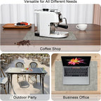 Myir JUN Placemats Dual Sided, Faux Leather Place Mats Indoor Set of 8 for Dining Table Non-Slip Washable Placemat Heat Resistant Outdoor Table Mats (Set of 8, Gray Blue)