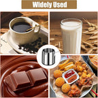 Stainless Steel Butter Warmer Pot with Scale Marks - 700ml/23.66oz Milk Heating Pot for Chocolate, Coffee, Tea - Multi-Layer Melting for Kitchen, Stovetop Safe(700ML)