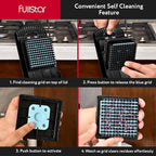 Fullstar Mandoline Slicer for Kitchen - Vegetable Chopper, Onion Potato Food Veggie Fruit Slicer and Cutter with Container, Kitchen Gadgets & Accessories, Home Essentials (All in 1, Black)