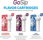 Cirkul 40oz Stainless Steel Insulated Tumbler Bundle in Carbon – Includes Flavor Cartridge Drink Mix Variety Pack, Zero Calories, No Sugar