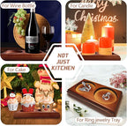 Hion Salt and Pepper Mill Tray,Oak Wood Tray, Salt & Pepper Grinder Accessories（Inner Dia 2.76 inch / 7cm）fit many Mills & Shakers