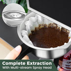 YUANHAO 12-Cup Pourover Commercial Coffee Maker Brewer with Glass Carafe and Warmers- 120V