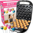 23 Cake Pop Maker Machine – Electric Non-Stick Baker, Fast Heating, Easy to Use for Kids, Birthdays, Parties, Snacks, Gifts, Fun Kitchen Gadget for Home & Restaurants, Makes 23 Cake Pops at Once