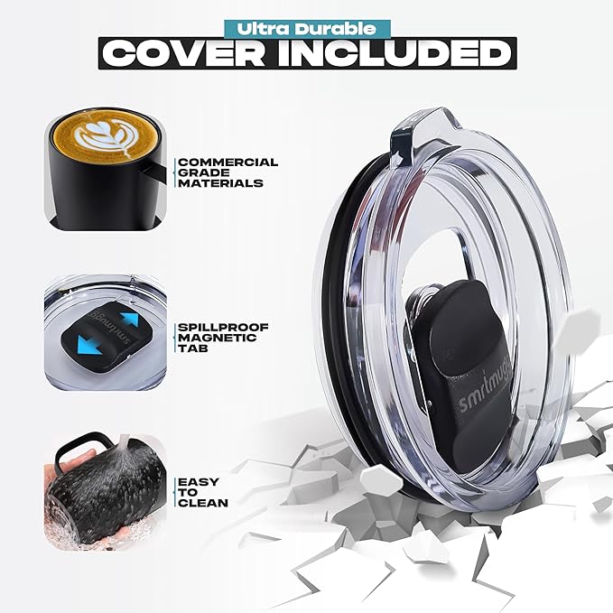 PRO 14 oz. Self-Heating Coffee Mug – 4-Hour Battery Life, Adjustable Temperature Control, LCD Display, One-Touch Adjustment, Magnetic Slider Lid – Keep Your Coffee Hot for Hours!