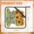 Sunflower Filed Pot Holders Set of 2 Heat Resistant Potholders,Fire Oven Hot Pads for Kitchen Cooking Baking Barbecue