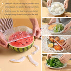 120PCS Reusable Bowl Covers for Bread Proofing, Elastic Plastic Covers for Sourdough Rising and Baking Supplies, Stretchable Wrap for Storage Containers