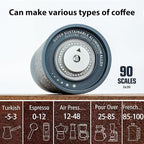 CERA+ Portable Burr Coffee Grinder Electric Espresso Grinderring Machine Suitable for Travel,Camping with Bag