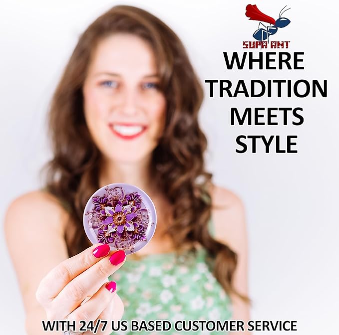 Supa Ant Thickest Canning Lids Wide Mouth (50 Pcs.) Food Grade Tin Can Lids for Canned Food - Buckle Proof & Rust Proof Lid for Canning Kit for Wide Mouth Mason Jars (Ceramic) Canning Supplies