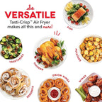 DASH Tasti-Crisp™ Express Air Fryer Oven, 2.6 Qt., Aqua – Compact Air Fryer for Healthier Food in Minutes, Ideal for Small Spaces - Auto Shut Off, Analog, 1000-Watt