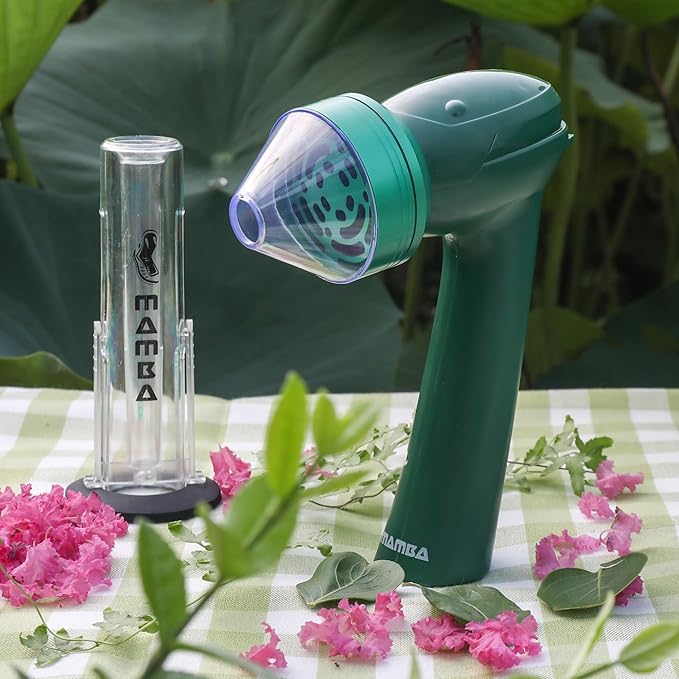 Mamba Loader XL 2g Green USB Electric Herb Grinder. Small Portable Metal Herbal Machine & Spice Mill for the Kitchen