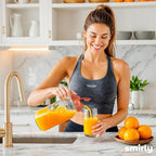 SMIRLY 64 oz Mason Jar Pitcher,Glass Pitcher with Wide Mouth,Water Jug with Double Leak Proof Lid for Iced Coffee,Hot Water,Breast Milk