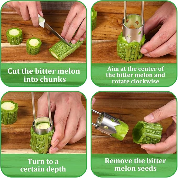 Red Bell Pepper Seed Corer,T Shaped Vegetable and Fruit Corer Remover Stainless Steel Pepper Seed Corers Remover Practical Kitchen Gadget for Peppers,Tomato,Apple Corers Tool