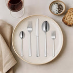 Oxford Silverware Set, 30 Piece Forged Flatware Set Cutlery Stainless Steel, Service for 6, for Kitchen, Home, Wedding, Party, Mirror Polished Dishwasher Safe