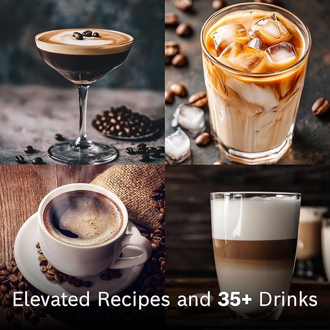 Bosch 800 Series Fully Automatic Espresso and Coffee Machine – 36 Drinks with Coffee World, Cold Brew, Double Cup, Milk Hose, Glass Milk Container, in Metallic Silver TPU60501