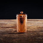 Sertodo Copper Kitchen Canisters | Polished, 2 CUP Capacity | Elegant & Functional Storage | Hammer Polished for Shine & Durability | Eco-Friendly Recycled Copper | Timeless Elegance for Your Kitchen
