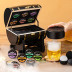 Electric Whiskey Smoker Kit with Wooden Display Barrel, Rechargeable Cocktail Smoker Kit with 6 Premium Wood Chips for Old Fashioned & Whiskey – Bar Gift for Men, Dad, Husband (No Butane Needed)