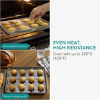 Navaris Quarter Sheet Baking Pan Breading Trays w Racks - Stainless Steel Baking Sheet with Wire Rack Insert for Oven Cooking - Cookie Bacon Tray - Set of 4 12.2X 9.4” (31x24cm)