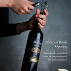 Barvivo Gold Resin Wine Opener with Foil Cutter Knife and Cap Remover, Double Hinged Manual Wine Key for Bartenders, Servers, Waiters, Stainless Steel Wine Bottle Opener Corkscrew