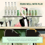 Little Saints Mocktails Non Alcoholic Drinks, Paloma (12 Pack) - Plant-Based & Alcohol-Free Paloma Cocktail Mixers - Sugar-Free Ready-to-Drink Sparkling Beverage for Parties & Celebrations, 8 Oz Cans