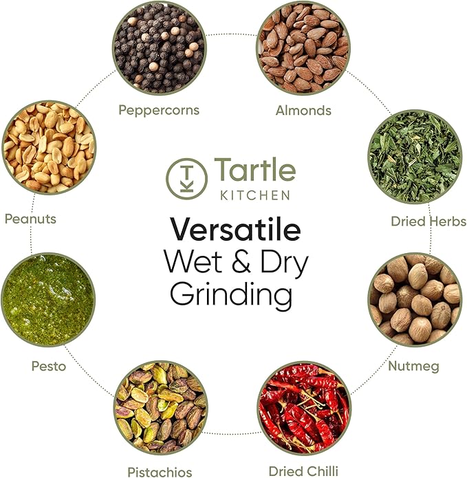 Commercial Electric Spice Grinder 750W - Heavy Duty Stainless Steel Herb Grain Coffee Grinder with Timer Pulse Mode - 2 Cups for Masalas Seeds Nuts Kitchen Use