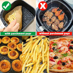 Air Fryer Liners Disposable,400PCS Victoyaw 9 Inch Square Air Fryer Parchment Paper Liners for 5-8QT,Airfryer Paper Liners for Ninja AF141 AF181 5 6 6.5 qt Instant Pot Vortex Plus 6QT Chefman 7 8 QT