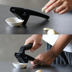 XPress | All-In-One Garlic Press Easy to Use & Clean, Effortlessly Squeeze Garlic Mincer, Durable Nylon Plastic Garlic Crusher, No Peel Needed & No Smelly Fingers