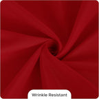 Fitable 8 Pack Round Tablecloths: Stain Resistant Wrinkle Free Circle Table Clothes, Washable Reusable Polyester Table Covers for Wedding Party Birthday Banquet Reception(Red, 84 Inch)