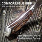 Latim's Professional Santoku Chef Knife 7 inch，Damascus Kitchen Knives Made of Japanese VG-10 Stainless Steel with Unique Pattern，Ultra Sharp Blade and Ergonomic Handle