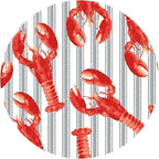 Andreas Silicone JO-305 Non-Slip 6.25" Jar Opener, Easy Lid Opener, Made with Silicone and Fabric, Dishwasher Safe, Garlic Peeler, Maine Lobster, 6.25 inch